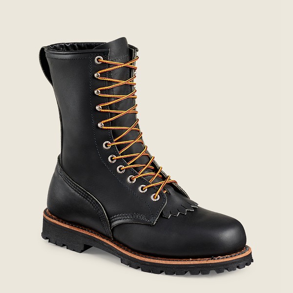 Red Wing Womens Loggermax - 9-inch Soft Toe - Made To Order - Work Boots Black - 2175KHUTG